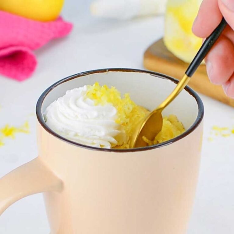 Keto Lemon Mug Cake